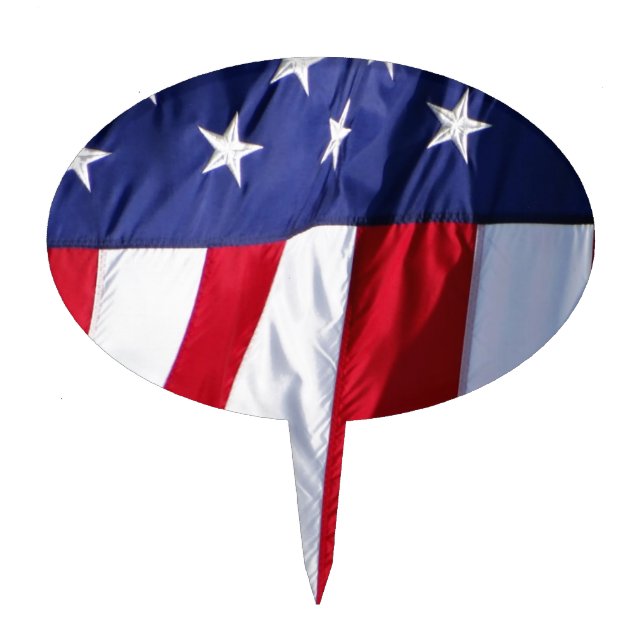 Flag USA Cake Topper (Front)