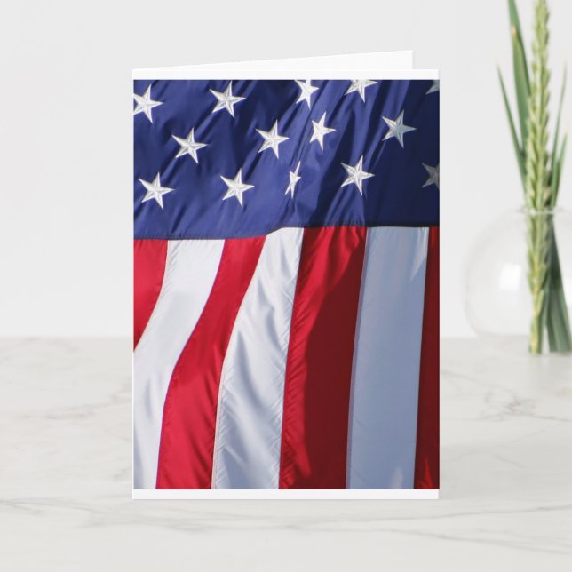 Flag USA Card (Front)