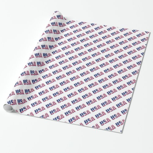 Flag USA Pattern Wrapping Paper