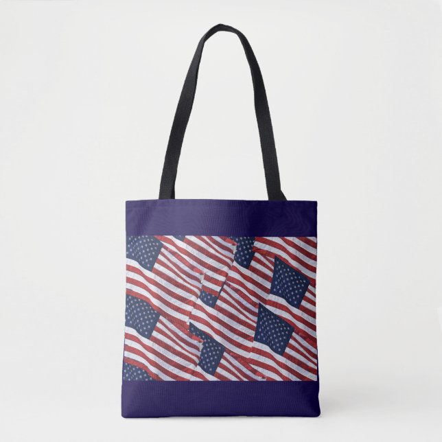 Flag USA Tote Bag (Front)