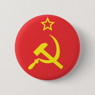 Flag USSR Button