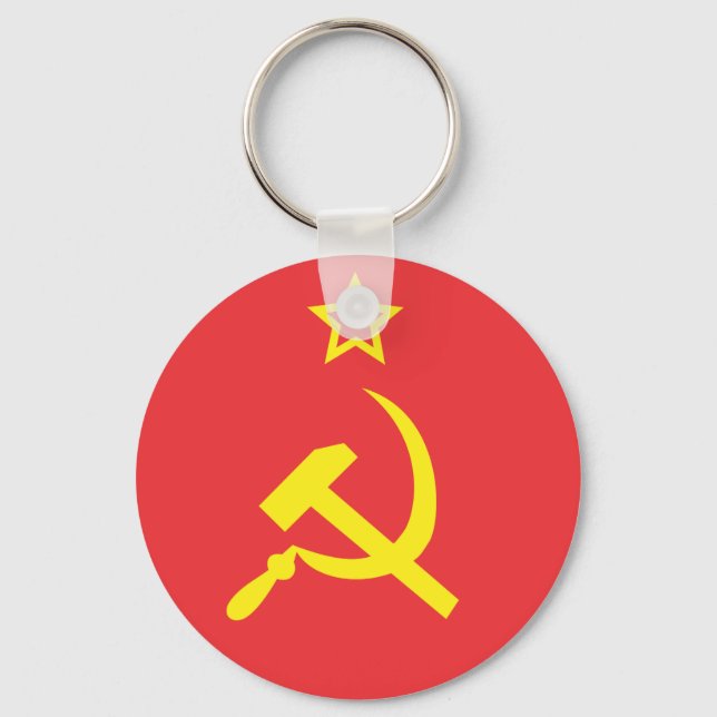 Flag USSR Keychain (Front)