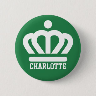 Flag (variant) of Charlotte, NC Button