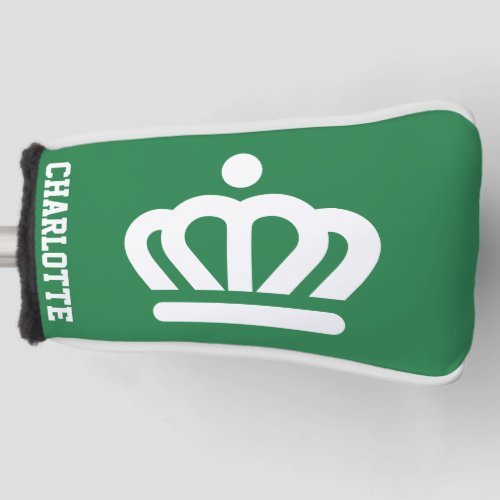 Flag variant of Charlotte NC Golf Head Cover