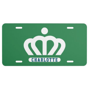 Flag (variant) of Charlotte, NC License Plate