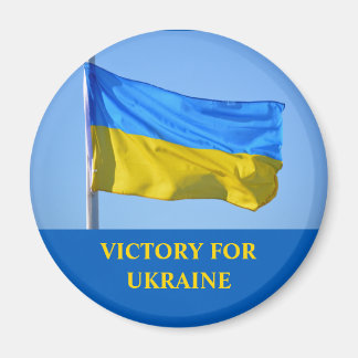 Flag Victory for Ukraine Stay Strong Magnet