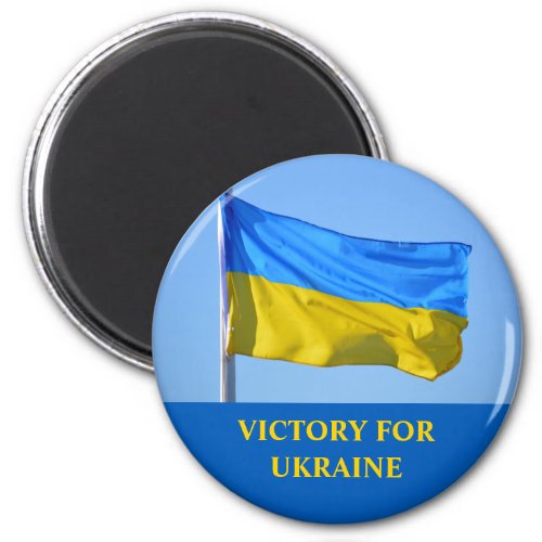 Flag Victory for Ukraine Stay Strong Magnet