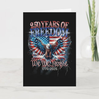 Flag Vintage 250 Years American 1776 2026 250th Us Card