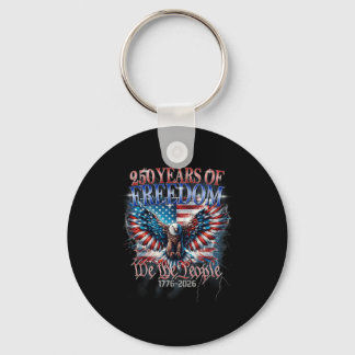 Flag Vintage 250 Years American 1776 2026 250th Us Keychain