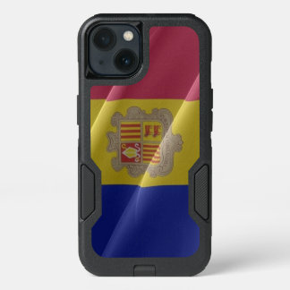 Flag waving of Andorra - iPhone 13 Case