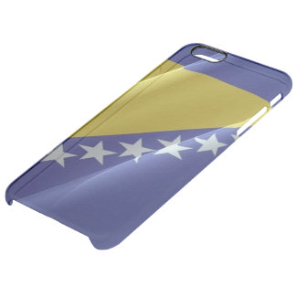 Flag waving of Bosnia and Herzegovina - Clear iPhone 6 Plus Case