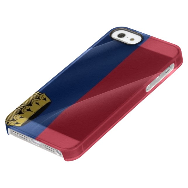 Flag waving of Liechtenstein - Uncommon iPhone Case (Bottom)