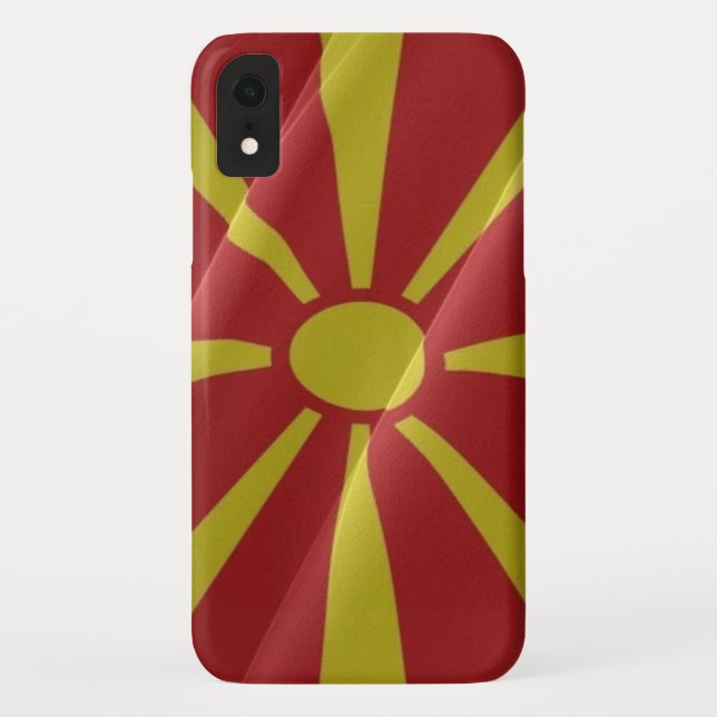 Flag waving of North Macedonia - Case-Mate iPhone Case (Back)