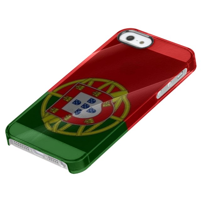 Flag waving of Portugal - Uncommon iPhone Case (Bottom)