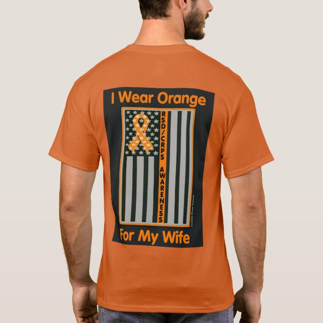 Flag/Wife...RSD/CRPS T-Shirt (Back)