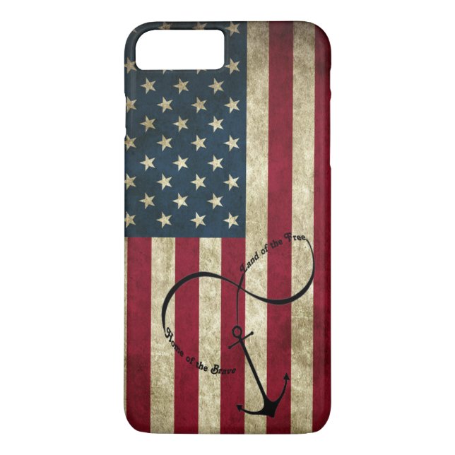 Flag with Infinity Anchor Case-Mate iPhone Case (Back)
