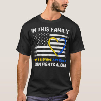 Flag World Down Syndrome Day T Women Kids T-Shirt