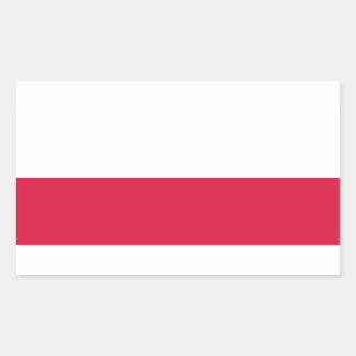 Flaga Polski - Polish Flag Rectangular Sticker