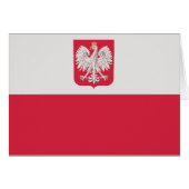 Flaga Polski z godłem - Flag of Poland (Front Horizontal)