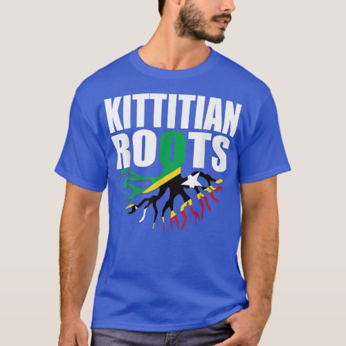 Flagcastle Kittitian Roots Saint Kitts  Nevis Fla T_Shirt