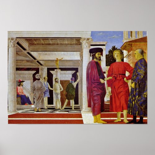 Flagellation Of Christ By Piero Della Francesca Poster