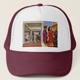 Flagellation Of Christ By Piero Della Francesca Trucker Hat