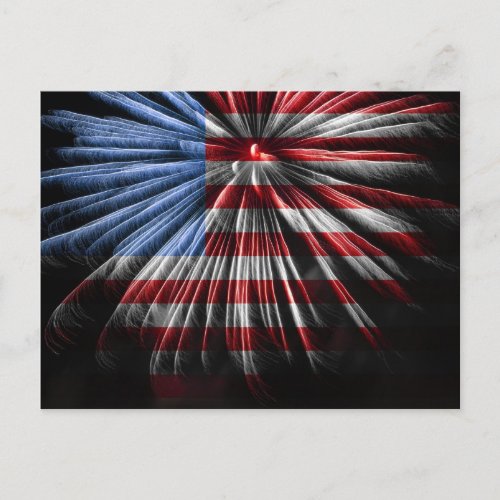 FlagFireworks Postcard