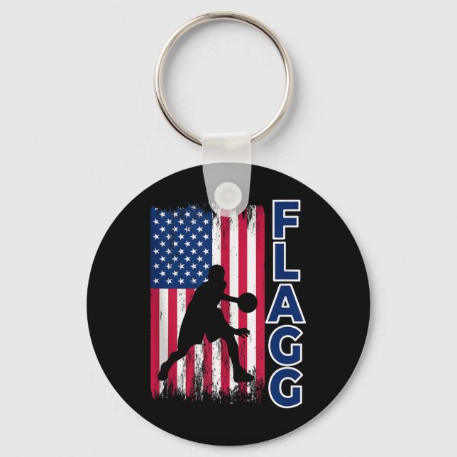 Flagg Basketball Inspire Fan Sports Tank Top_1  Keychain (Front)