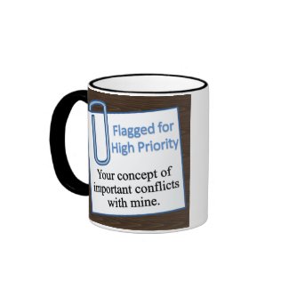 Flagged High Priority mug