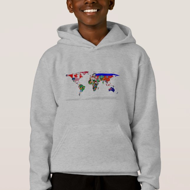 flagged world hoodie (Front)