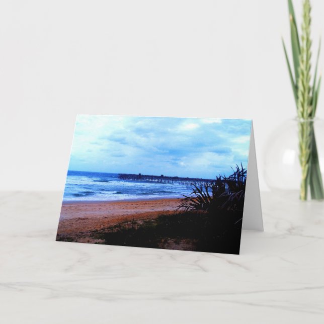 Flagler Beach Fishing Pier Card (Front)