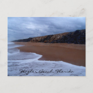 Flagler Beach Florida Shoreline Postcard