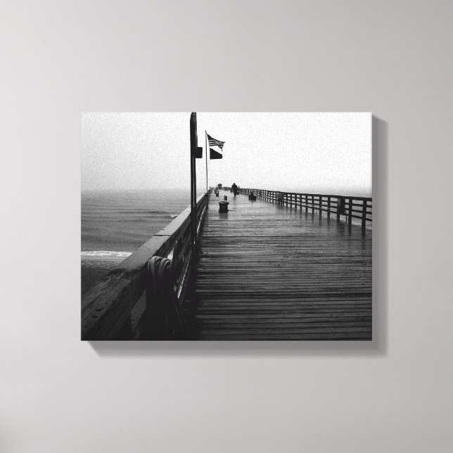 Flagler Beach Pier Photo Canvas Print (Front)