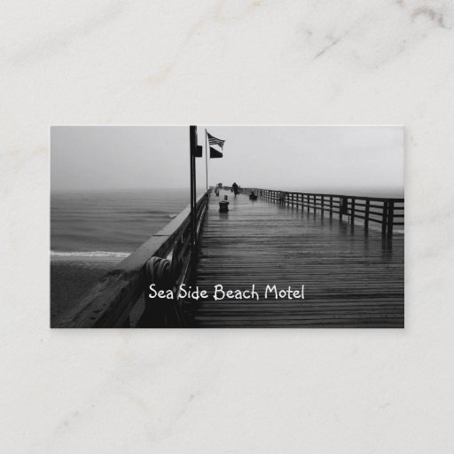 Customizable Flagler Beach Pier Photography Business Cards