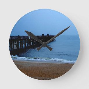 Flagler Beach Pier Round Clock
