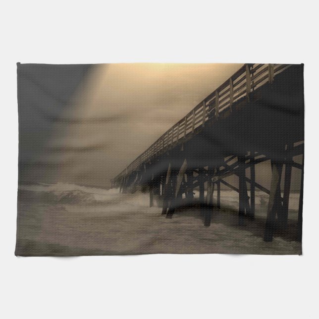 Flagler Beach Pier Towel (Horizontal)