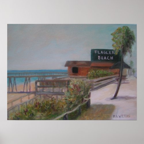 FLAGLER BEACH Poster