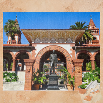 Flagler College St Augustine Florida Henry Flagler Jigsaw Puzzle by Sozo4all at Zazzle