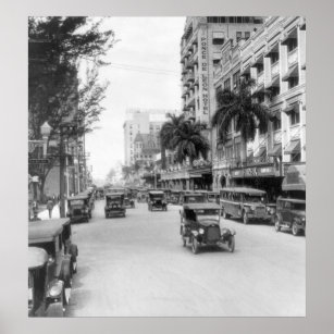 Flagler Street, Miami, 1926 Poster