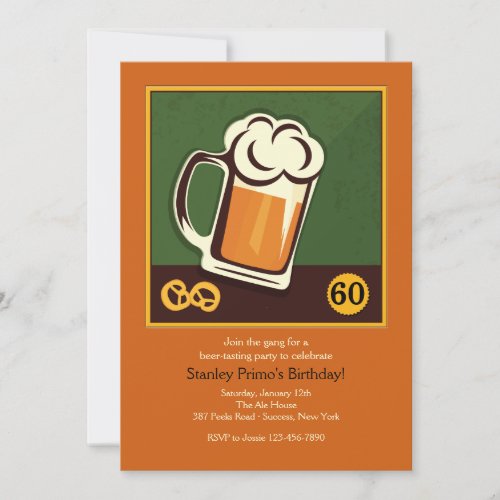 Flagon of Beer Invitation