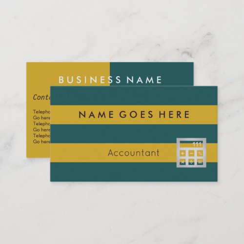 Flags Accountant Business Cards