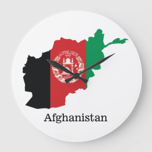 Flags and countries Afghanistan Large Clock