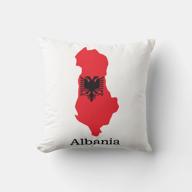 Flags and countries Albania  Throw Pillow (Front)