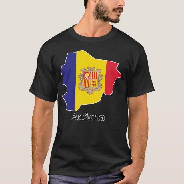 Flags and countries Andorra T-Shirt (Front)
