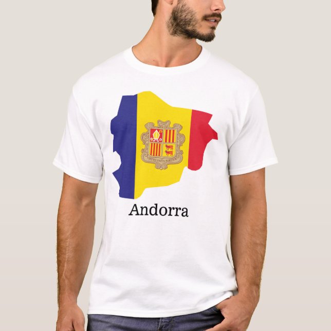 Flags and countries Andorra T-Shirt (Front)