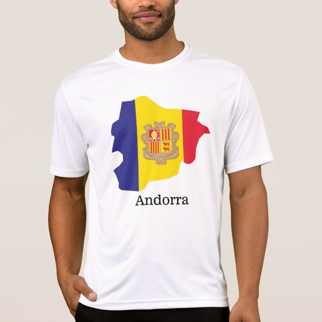 Flags and countries Andorra T-Shirt (Front)