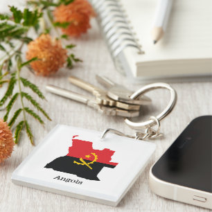 Flags and countries Angola Keychain