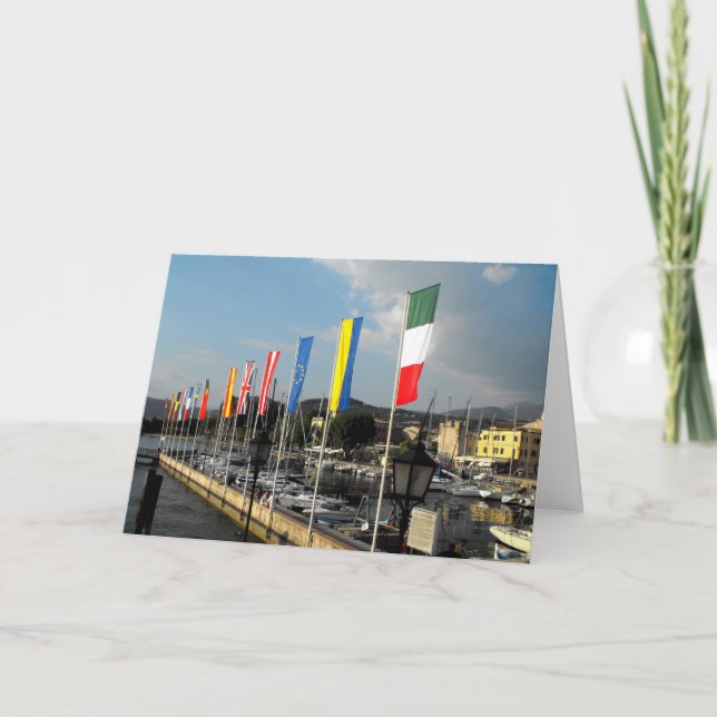 Flags at Bardolino Holiday Card (Front)