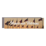 Flags at Sunset American Patriotic USA Car Magnet