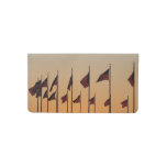 Flags at Sunset American Patriotic USA Checkbook Cover